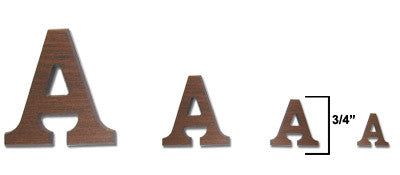 Greek Finished Letter, Extra Small (3/4-in.)