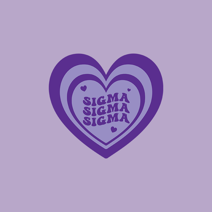 Printed Funky Heart - DTG