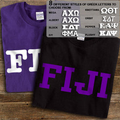 FIJI Fraternity 2 T-Shirt Pack Greek Gear, Clothing and Apparel ...