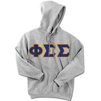 Phi Sigma Sigma Standards Hooded Sweatshirt - $25.99 Gildan 18500 - TWILL