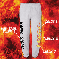 Greek That's Hot Flame Sweatpants - JERZEES 973MR - SUB