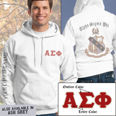Alpha Sigma Phi Fraternity Crest Sweatshirt Greek Clothing – Something ...