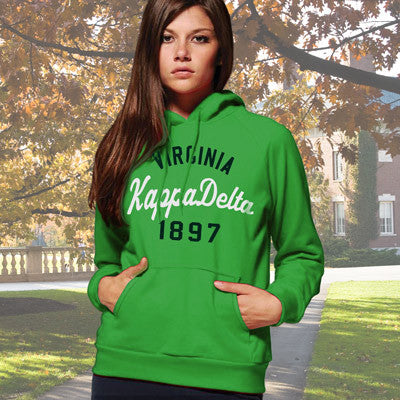 Kappa Delta Sorority State Year Hoody Greek Clothing Apparel