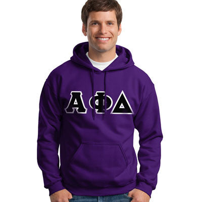 Alpha Phi Delta Hooded Sweatshirt - G185 - TWILL