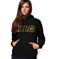 Kappa Alpha Theta Hooded Sweatshirt - Gildan 18500 - TWILL