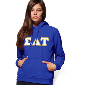 Sigma Delta Tau Hooded Sweatshirt - Gildan 18500 - TWILL