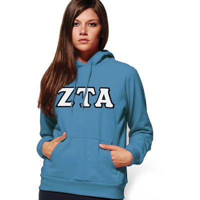 Zeta Tau Alpha Hooded Sweatshirt - Gildan 18500 - TWILL