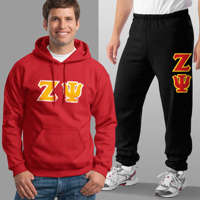Zeta Psi Hoodie & Sweatpants, Package Deal - TWILL