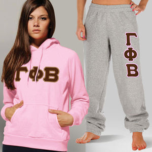 Gamma Phi Beta Hoodie and Sweatpants, Package Deal - TWILL