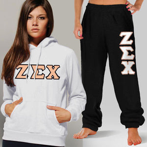 Zeta Sigma Chi Hoodie and Sweatpants, Package Deal - TWILL