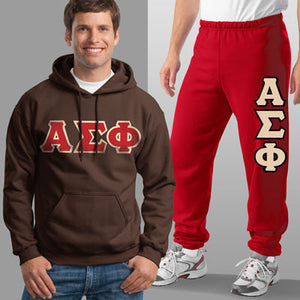 Alpha Sigma Phi Hoodie and Sweatpants, Package Deal - TWILL