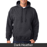 Theta Chi Hooded Sweatshirt, 2-Pack Bundle Deal - Gildan 18500 - TWILL