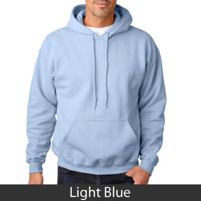 Phi Delta Theta State and Date Printed Hoody - Gildan 18500 - CAD
