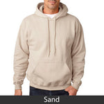 Zeta Beta Tau Hooded Sweatshirt, 2-Pack Bundle Deal - Gildan 18500 - TWILL