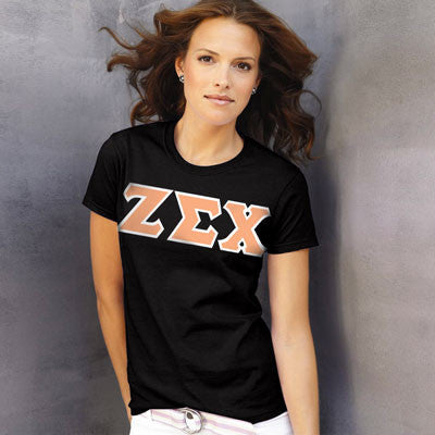 Zeta Sigma Chi Ladies T-Shirt - Gildan 2000L - TWILL