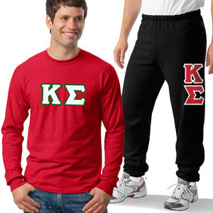 Kappa Sigma Long-Sleeve and Sweatpants, Package Deal - TWILL
