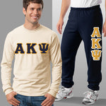 Alpha Kappa Psi Long-Sleeve and Sweatpants, Package Deal - TWILL