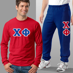 Chi Phi Long-Sleeve and Sweatpants, Package Deal - TWILL