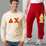 Delta Chi Long-Sleeve and Sweatpants, Package Deal - TWILL