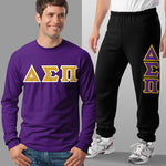 Delta Sigma Pi Long-Sleeve and Sweatpants, Package Deal - TWILL