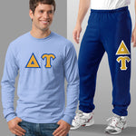 Delta Upsilon Long-Sleeve and Sweatpants, Package Deal - TWILL