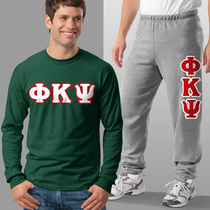 Phi Kappa Psi Long-Sleeve and Sweatpants, Package Deal - TWILL