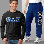 Theta Delta Chi Long-Sleeve and Sweatpants, Package Deal - TWILL