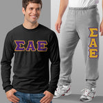 Sigma Alpha Epsilon Long-Sleeve and Sweatpants, Package Deal - TWILL