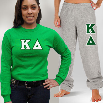 Kappa Delta Long-Sleeve and Sweatpants, Package Deal - TWILL