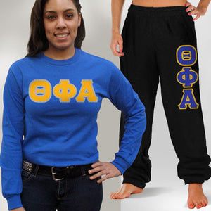 Theta Phi Alpha Long-Sleeve and Sweatpants, Package Deal - TWILL
