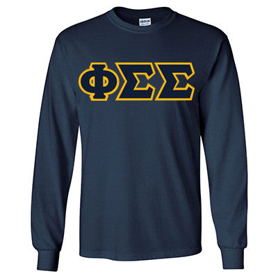 Phi Sigma Sigma Long-Sleeve Shirt - G240 - TWILL