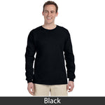 Delta Kappa Epsilon Long-Sleeve Shirt, 2-Pack Bundle Deal - Gildan 2400 - TWILL