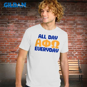Greek All Day Everyday Printed T-Shirt - Gildan 64000 - CAD