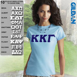 Sorority Ladies' Softstyle Printed T-Shirt - Gildan 6400L - CAD
