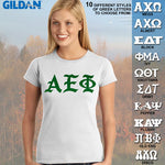 Alpha Epsilon Phi Ladies' Softstyle Printed T-Shirt - Gildan 6400L - CAD
