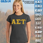 Alpha Sigma Tau Ladies' Softstyle Printed T-Shirt - Gildan 6400L - CAD