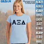Alpha Xi Delta Ladies' Softstyle Printed T-Shirt - Gildan 6400L - CAD