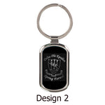 Custom Greek Formal Engraved Metal Keychain - GFT090 - LZR