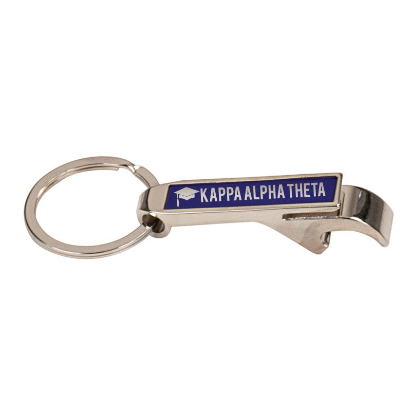 Custom Greek Graduation Engraved Bottle Opener Keychain - GFT120 - LZR