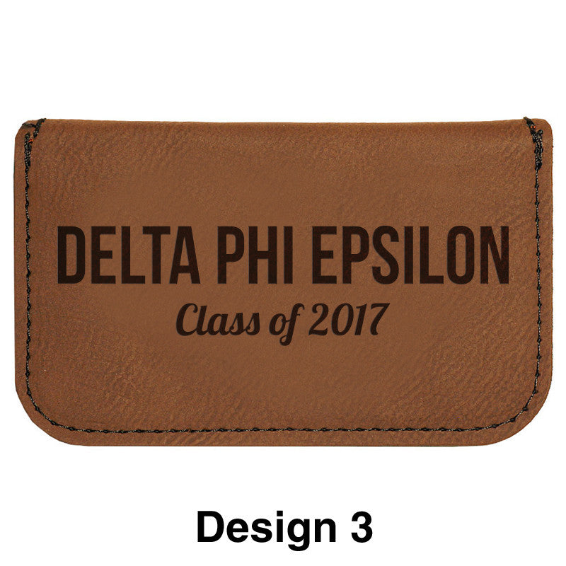 Custom Greek Graduation Business Card Holder - GFT182 - LZR