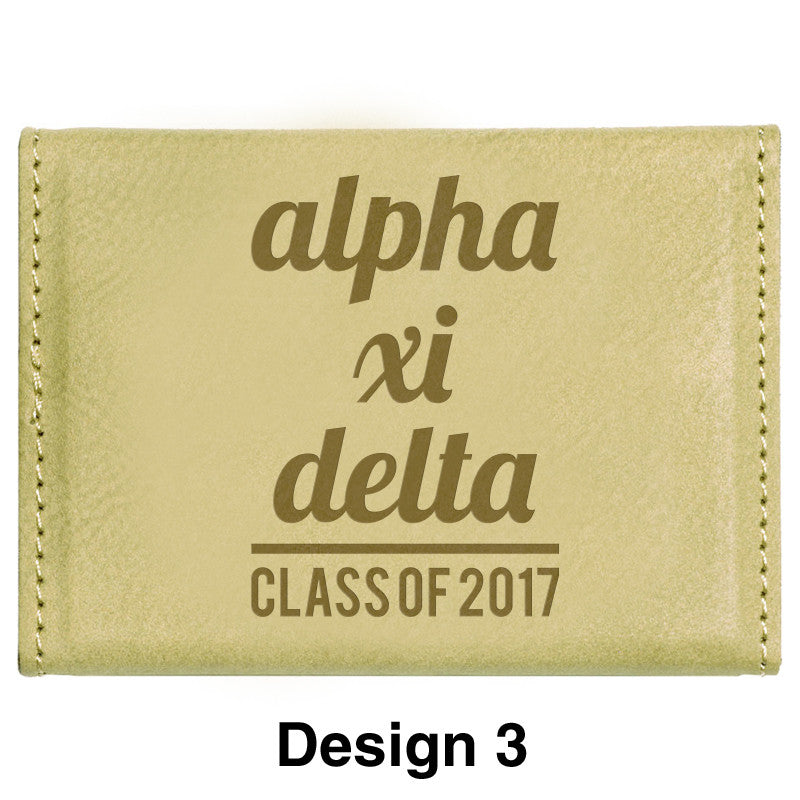 Custom Greek Graduation Hard Business Card Holder - GFT183 - LZR