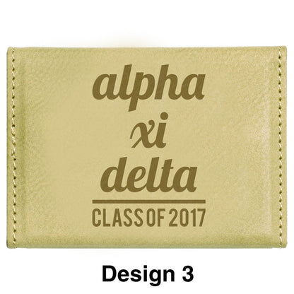 Custom Greek Graduation Hard Business Card Holder - GFT183 - LZR