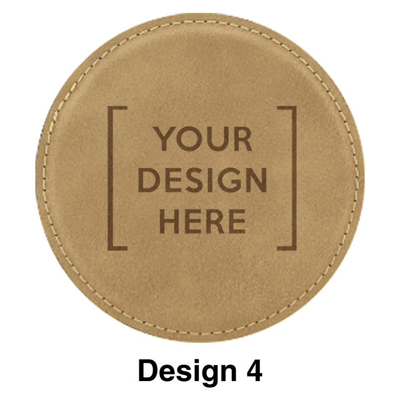 Custom Greek Graduation Leather Coaster - GFT195 - LZR