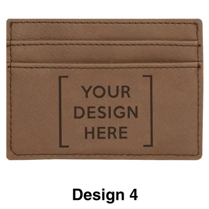 Custom Greek Graduate Dark Brown Leather Wallet - GFT198 - LZR