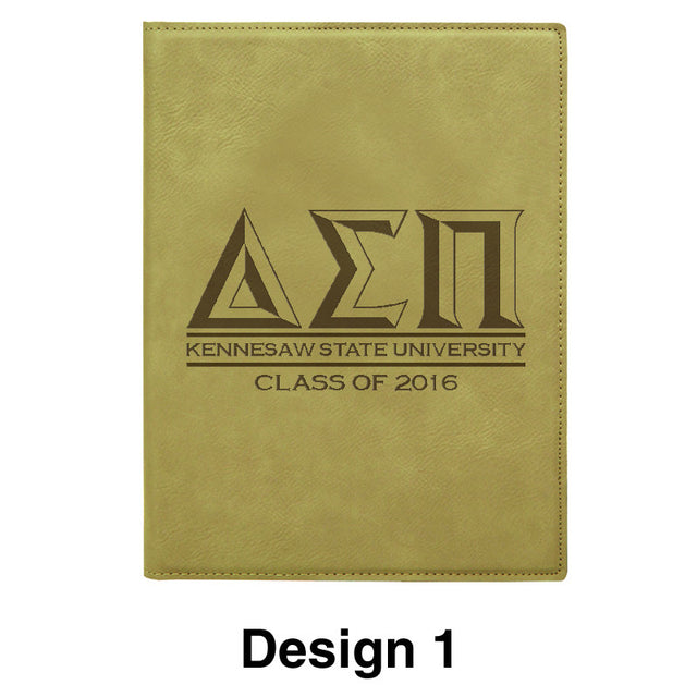 Custom Graduation Mini Leather Portfolio with Notepad - GFT212 - LZR