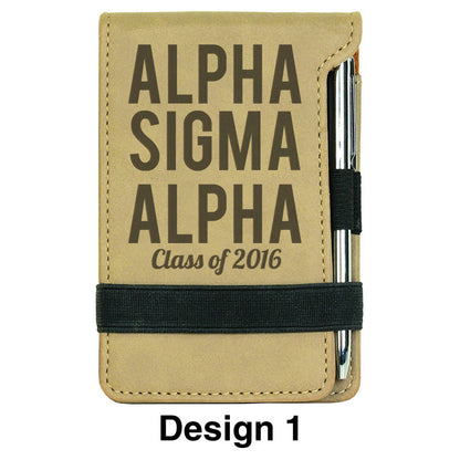 Custom Graduation Leather Notepad with Pen - GFT214 - LZR