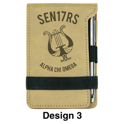 Custom Graduation Leather Notepad with Pen - GFT214 - LZR