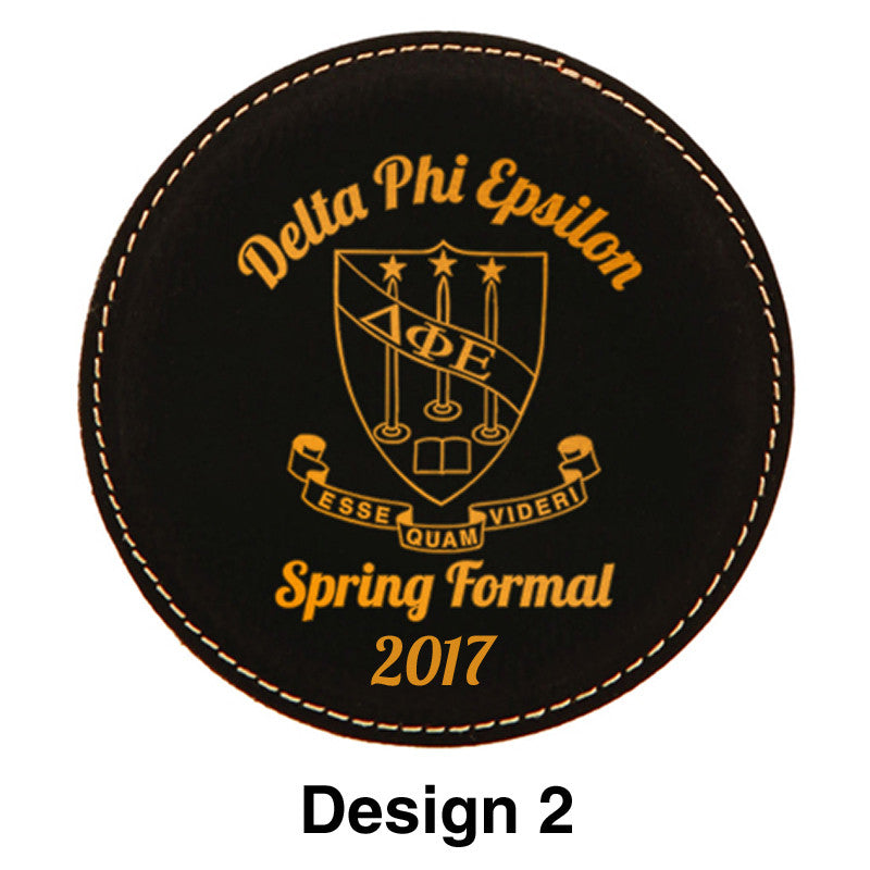 Custom Greek Formal Coasters - GFT250 - LZR