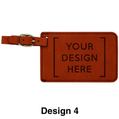 Custom Greek Graduation Rawhide Leather Luggage Tag - GFT264 - LZR