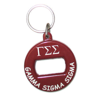 Gamma Sigma Sigma Bottle Opener Keychain - bev